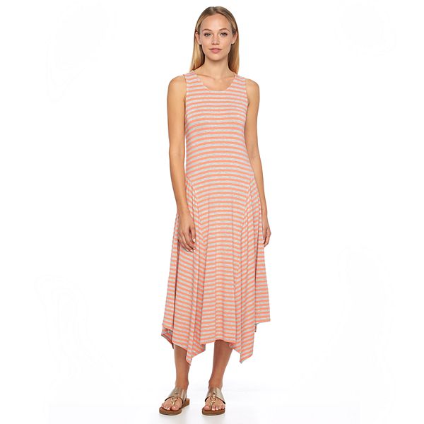 Women's Apt. 9® Striped Shark-Bite Maxi Dress
