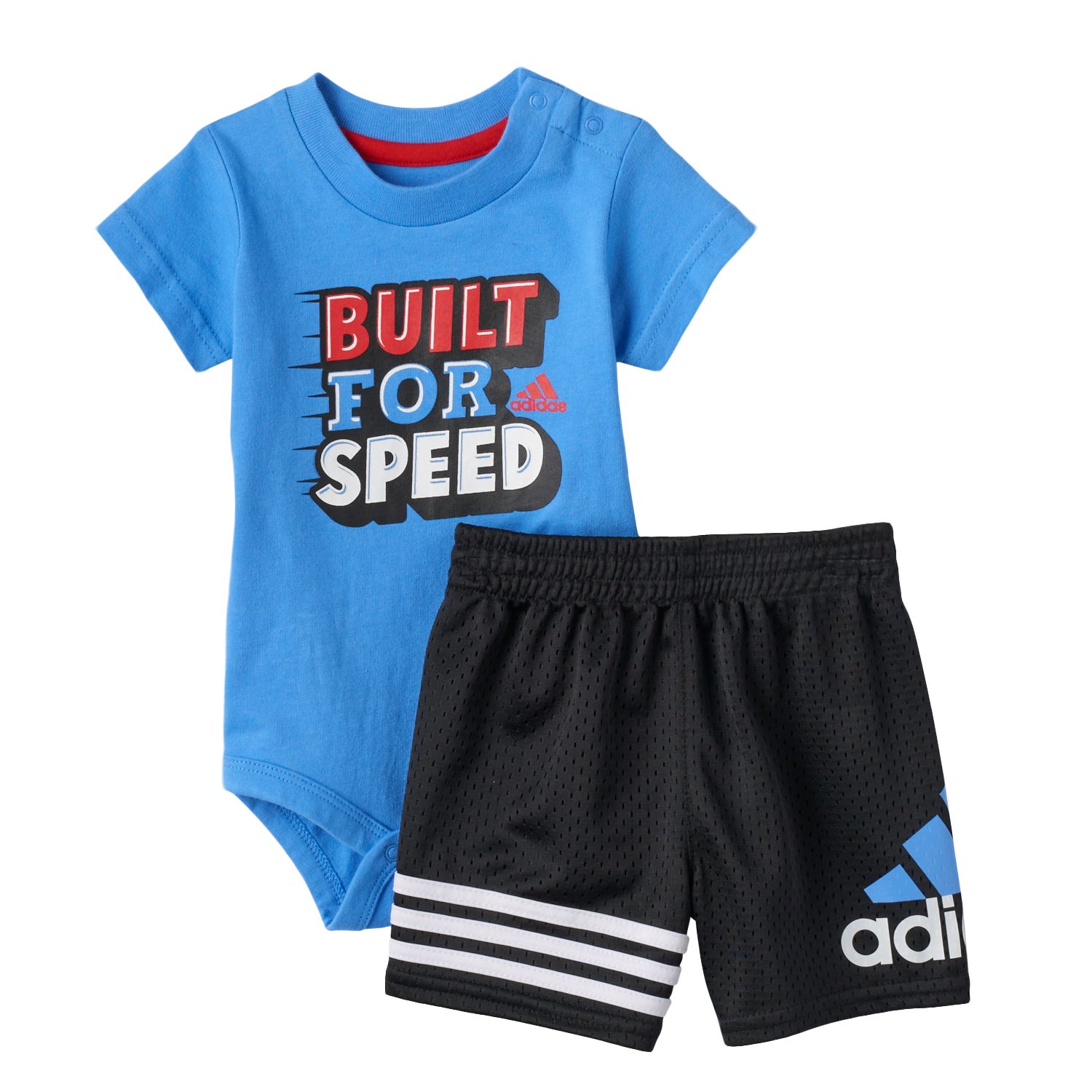 baby adidas shorts set