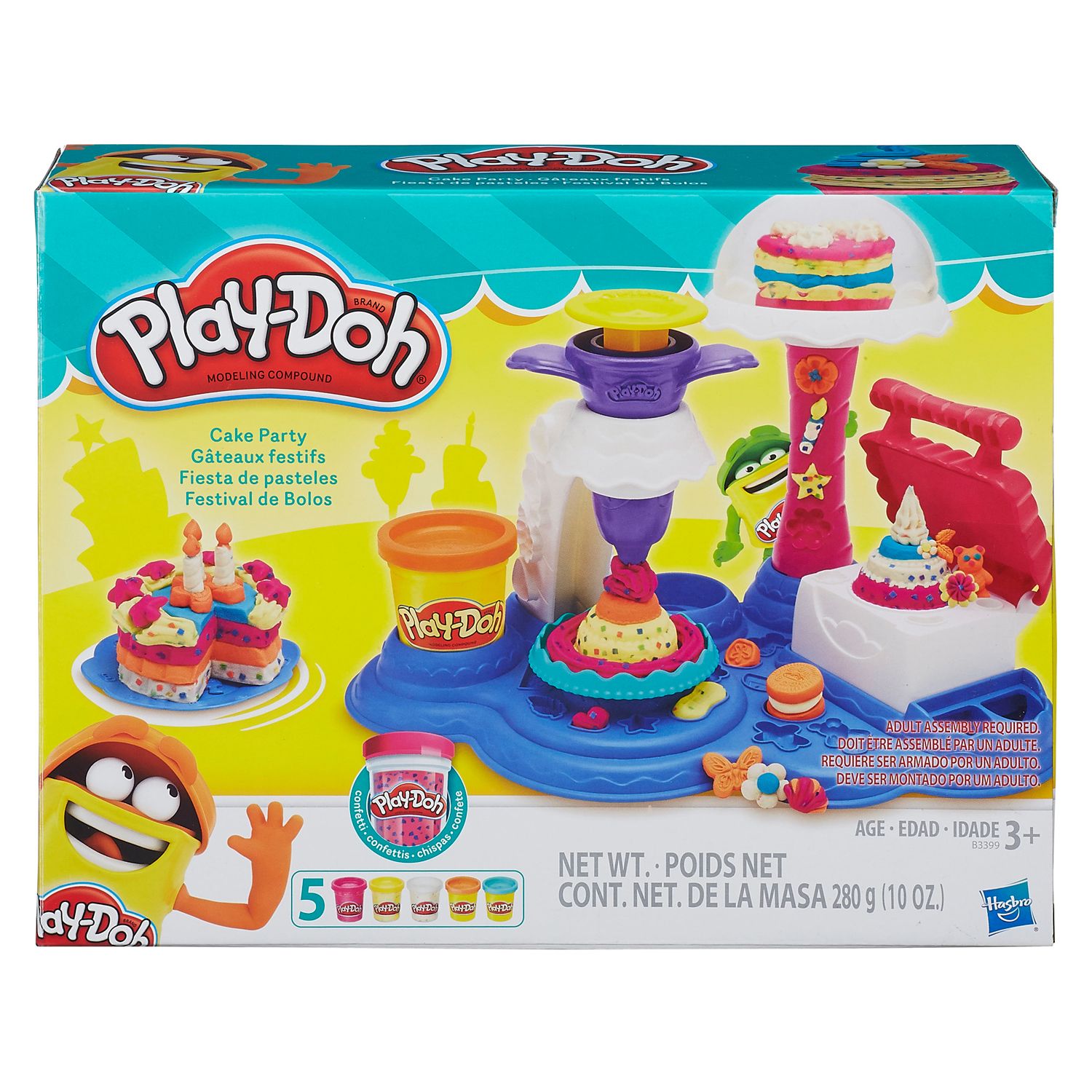 play doh kitchen cake party