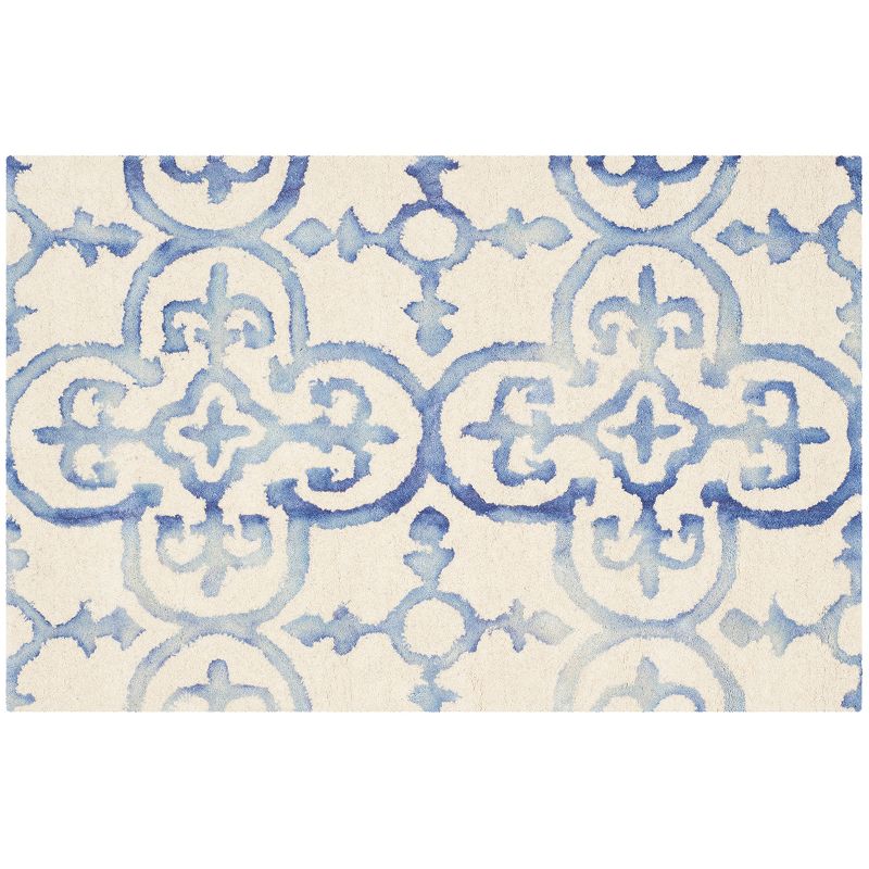 Safavieh Creedence Quatrefoil Dip-Dyed Wool Rug, Multicolor, 7Ft Rnd
