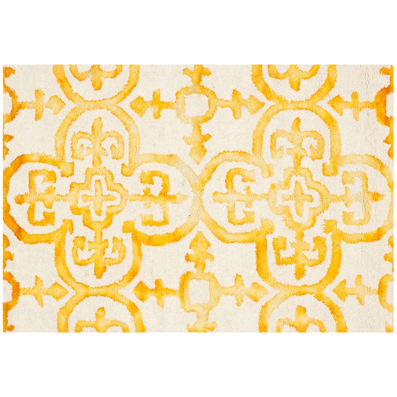 Safavieh Creedence Quatrefoil Dip-Dyed Wool Rug, Multicolor, 7Ft Sq
