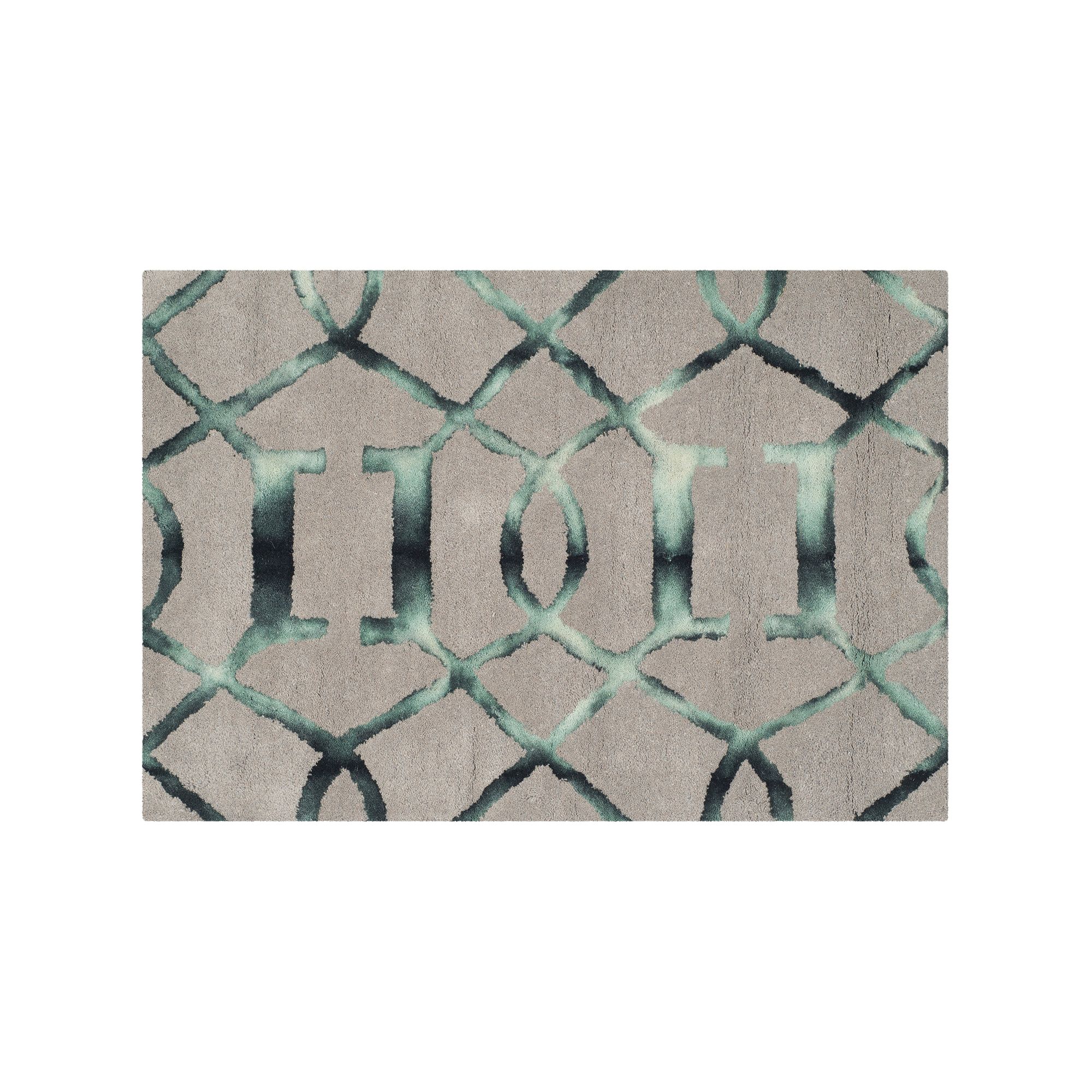 Safavieh Santana Geometric Dip-Dyed Wool Rug, Gray Grey