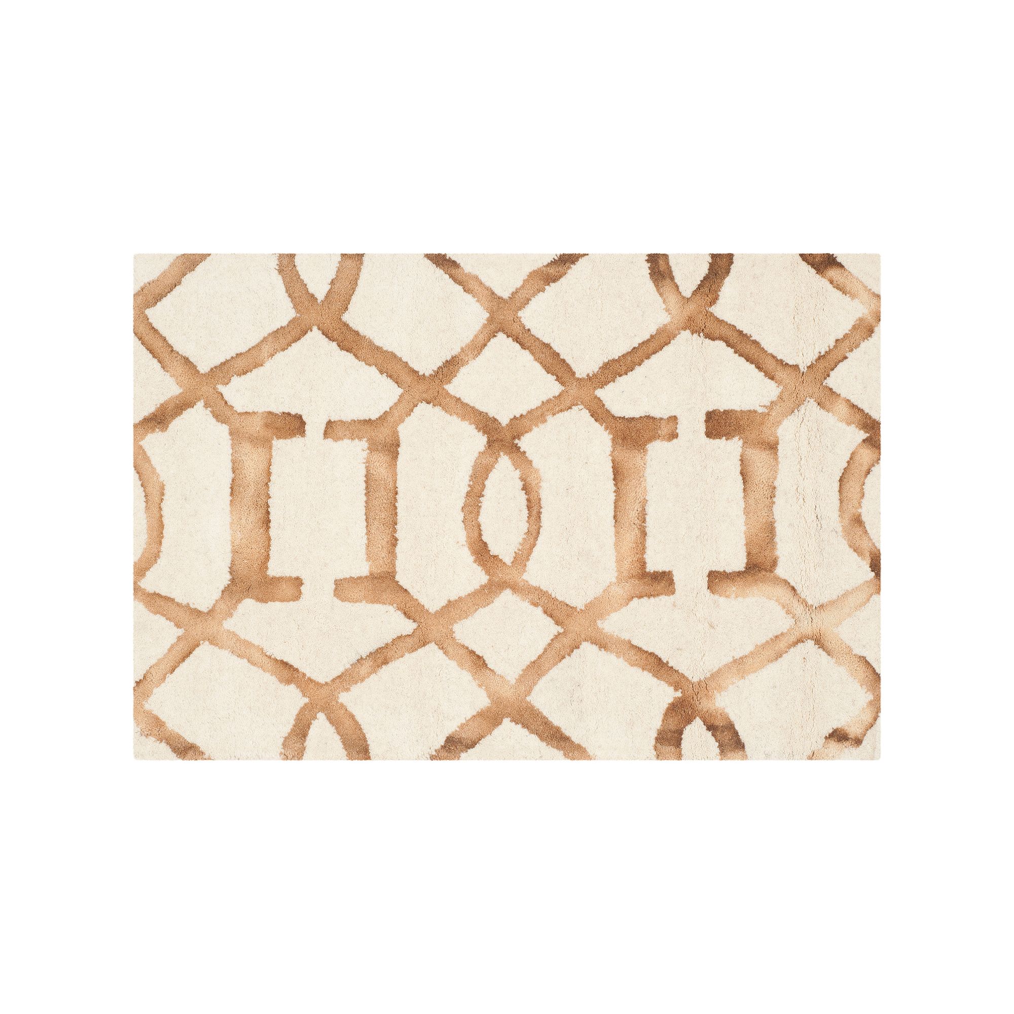 Safavieh Santana Geometric Dip-Dyed Wool Rug, Ivory Camel