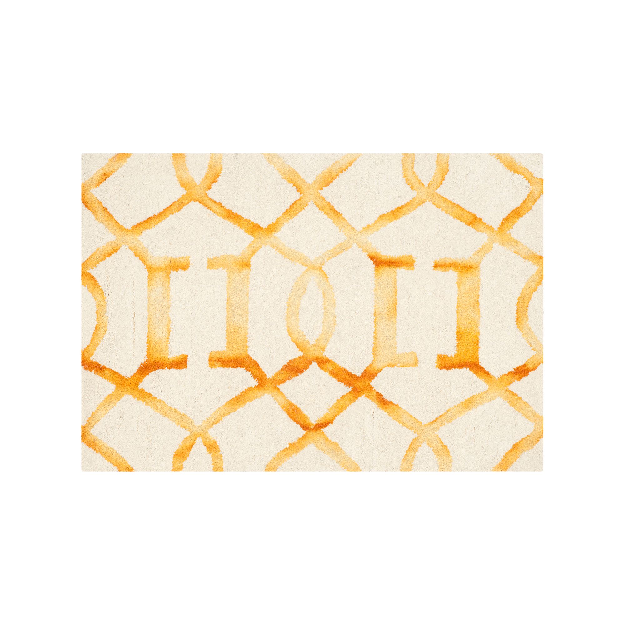 Safavieh Santana Geometric Dip-Dyed Wool Rug, Ivory Gold
