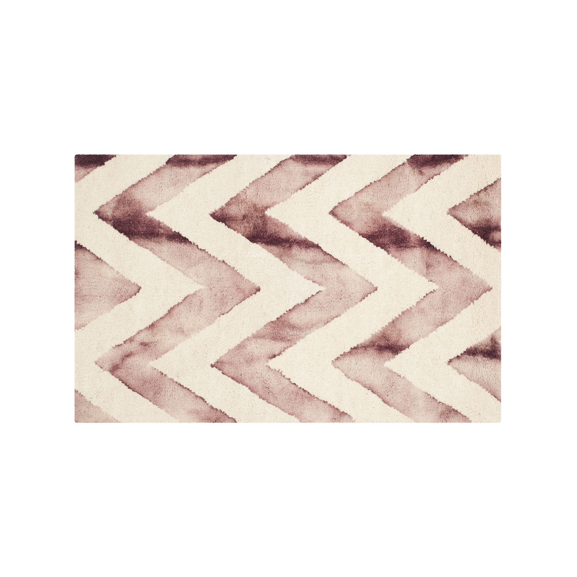 Safavieh Chevron Dip-Dyed Wool Rug, Ivory Red