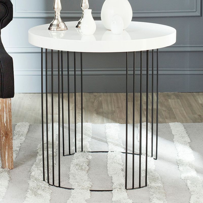 Safavieh Kelly Lacquer End Table, White