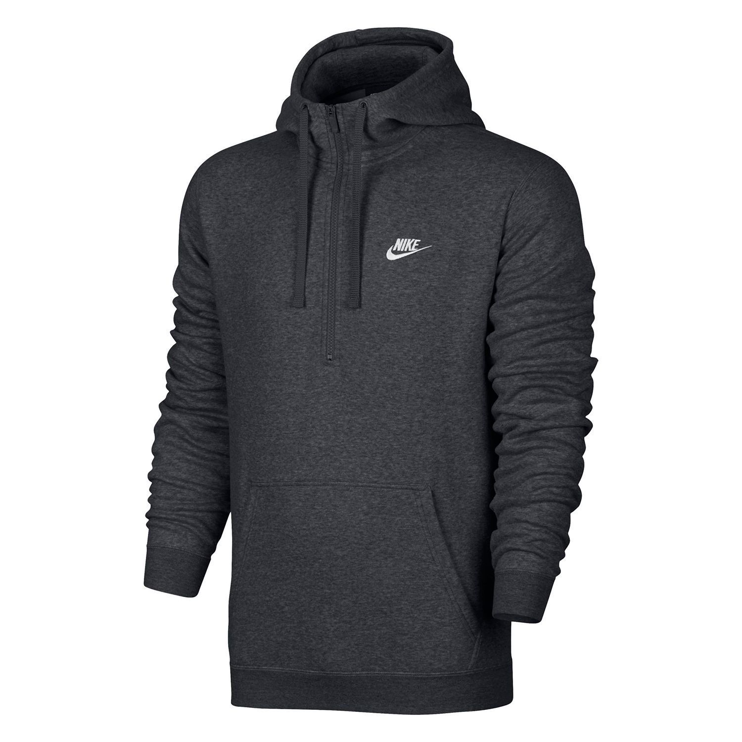 nike half zip hoodie black