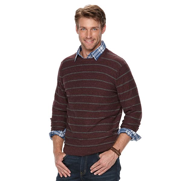 Men's Sonoma Goods For Life® Striped Crewneck Sweater