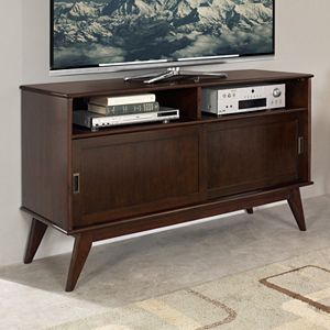 Simpli Home Draper Mid-Century Tall TV Stand