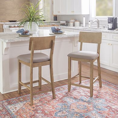 Jordan Gray & Brown Wash Counter Stool
