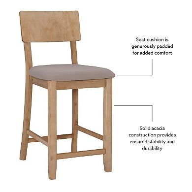 Jordan Gray & Brown Wash Counter Stool