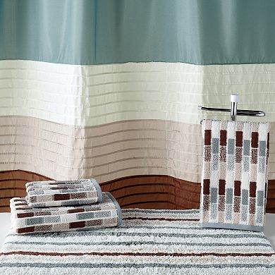 Home Classics® Shalimar Colorblock Shower Curtain