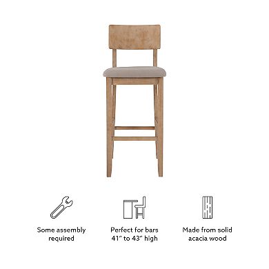 Jordan Gray Wash Bar Stool