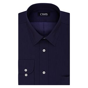 Men's Chaps Regular-Fit Wrinkle-Free Herringbone Dress Shirt