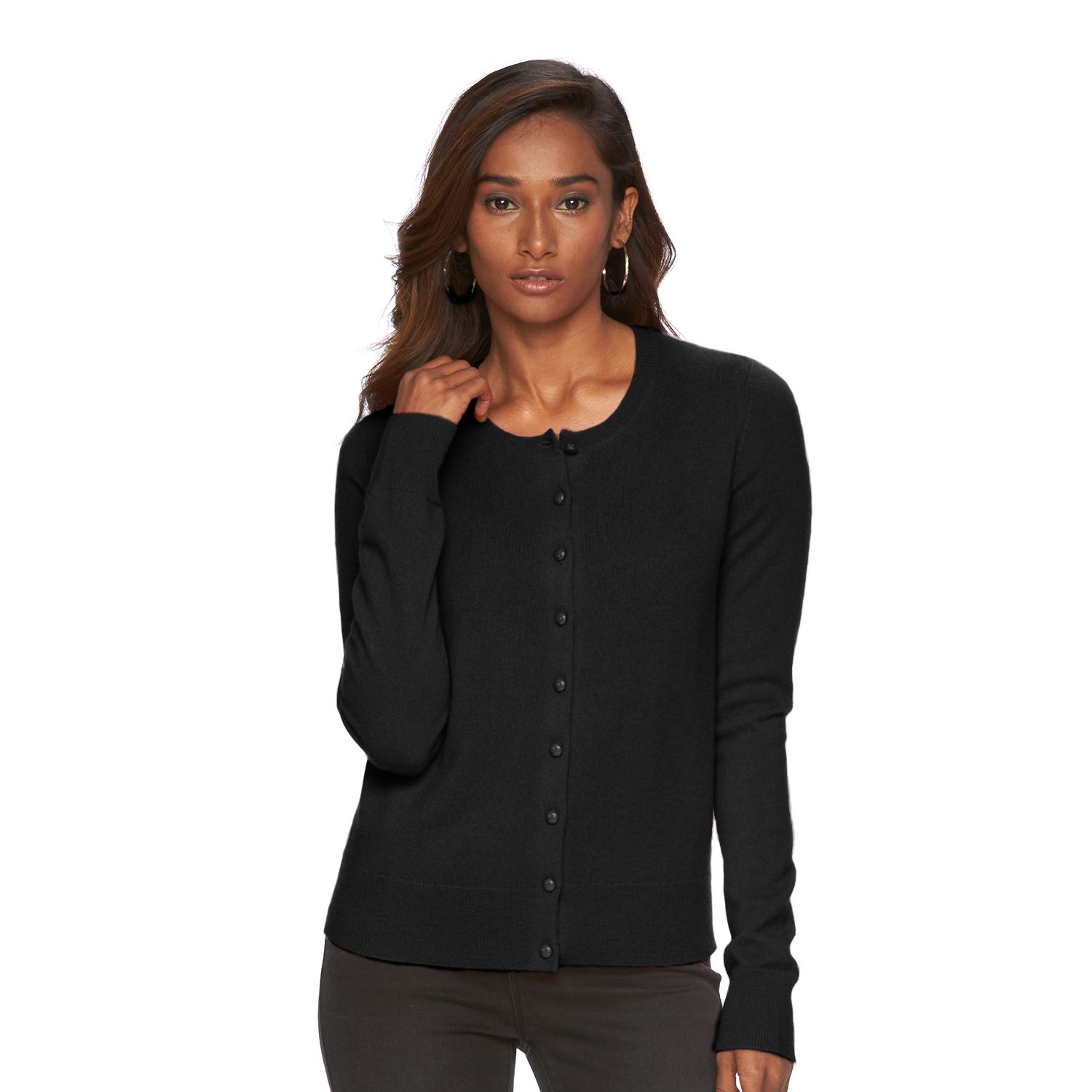 apt 9 cashmere cardigan