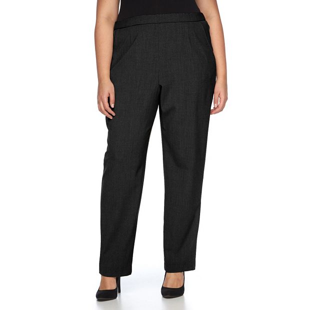  Briggs New York Womens Plus-Size Super Stretch Millennium  Welt Pocket Pull-on Career Pants