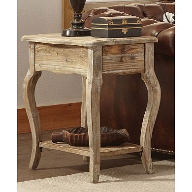 Alaterre Rustic Reclaimed Wood End Table