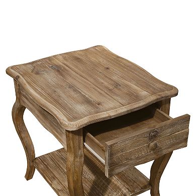 Alaterre Rustic Reclaimed Wood End Table