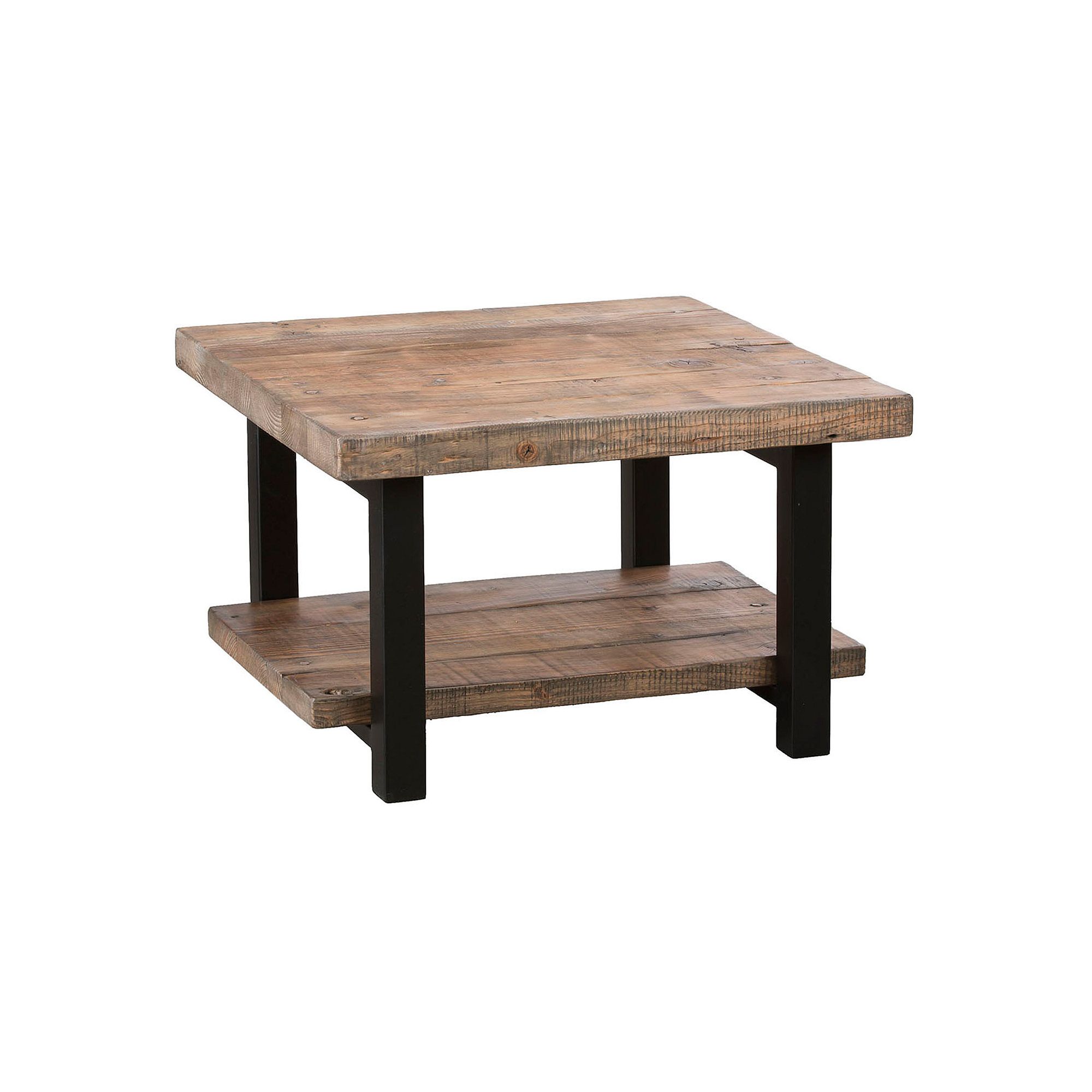Alaterre Pomona Rustic Cube Coffee Table, Natural