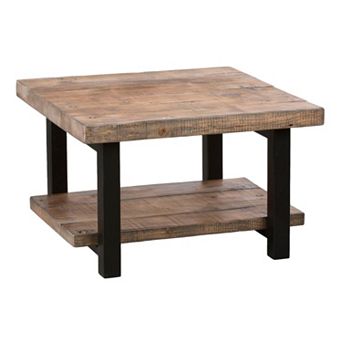 Alaterre Pomona Rustic Cube Coffee Table