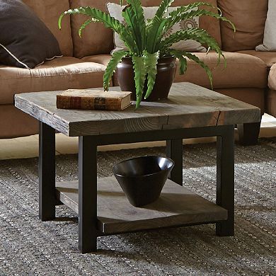 Alaterre Pomona Rustic Cube Coffee Table