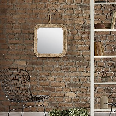 Stonebriar Collection Rope Square Wall Mirror