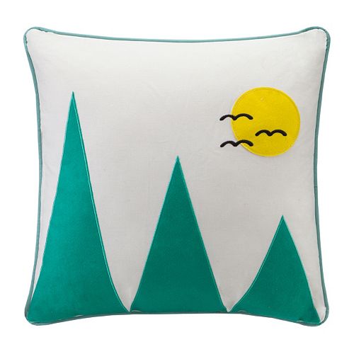 HipStyle Wanderlust Mountain Throw Pillow