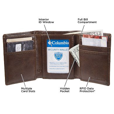 Men's Columbia RFID-Blocking Trifold Wallet