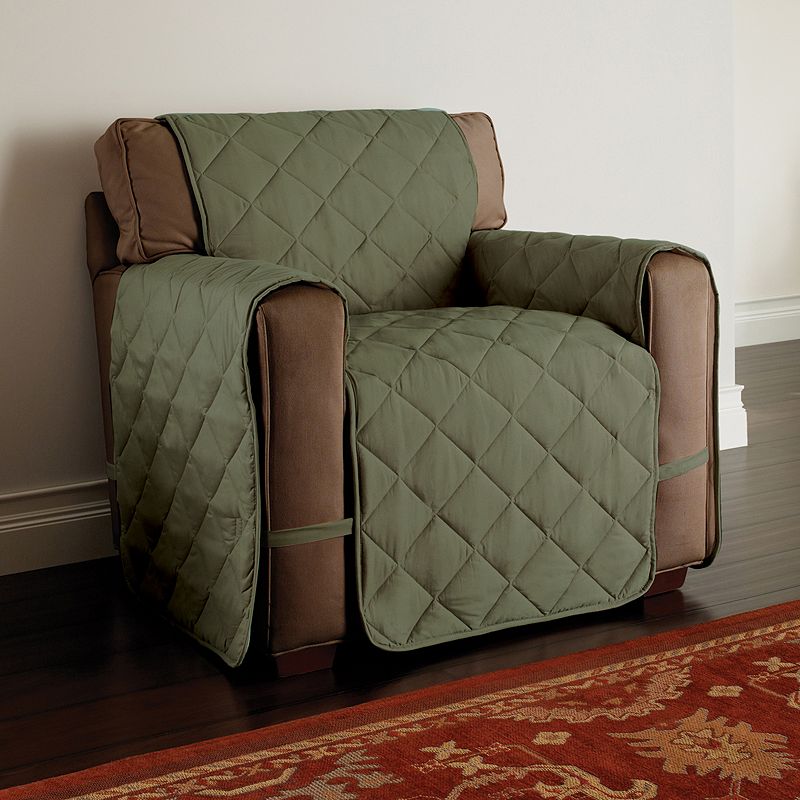 Jeffrey Home Microfiber Ultimate Chair Protector, Green, Armchair