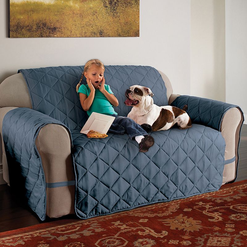 Jeffrey Home Microfiber Ultimate XL Sofa Protector, Blue