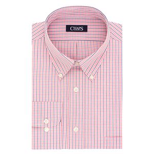 Men's Chaps Regular-Fit Plaid Wrinkle-Free Stretch Collar Dress Shirt