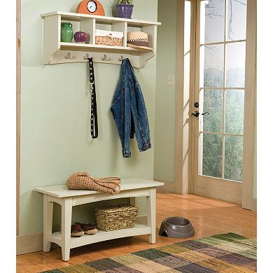 Alaterre Shaker Cottage Neutral Bench & Coat Hook Set