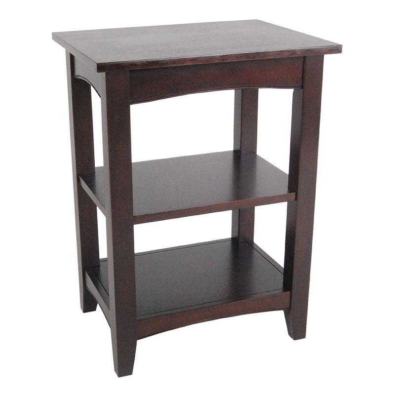 73552557 Alaterre Shaker Cottage 2-Shelf End Table, Brown sku 73552557