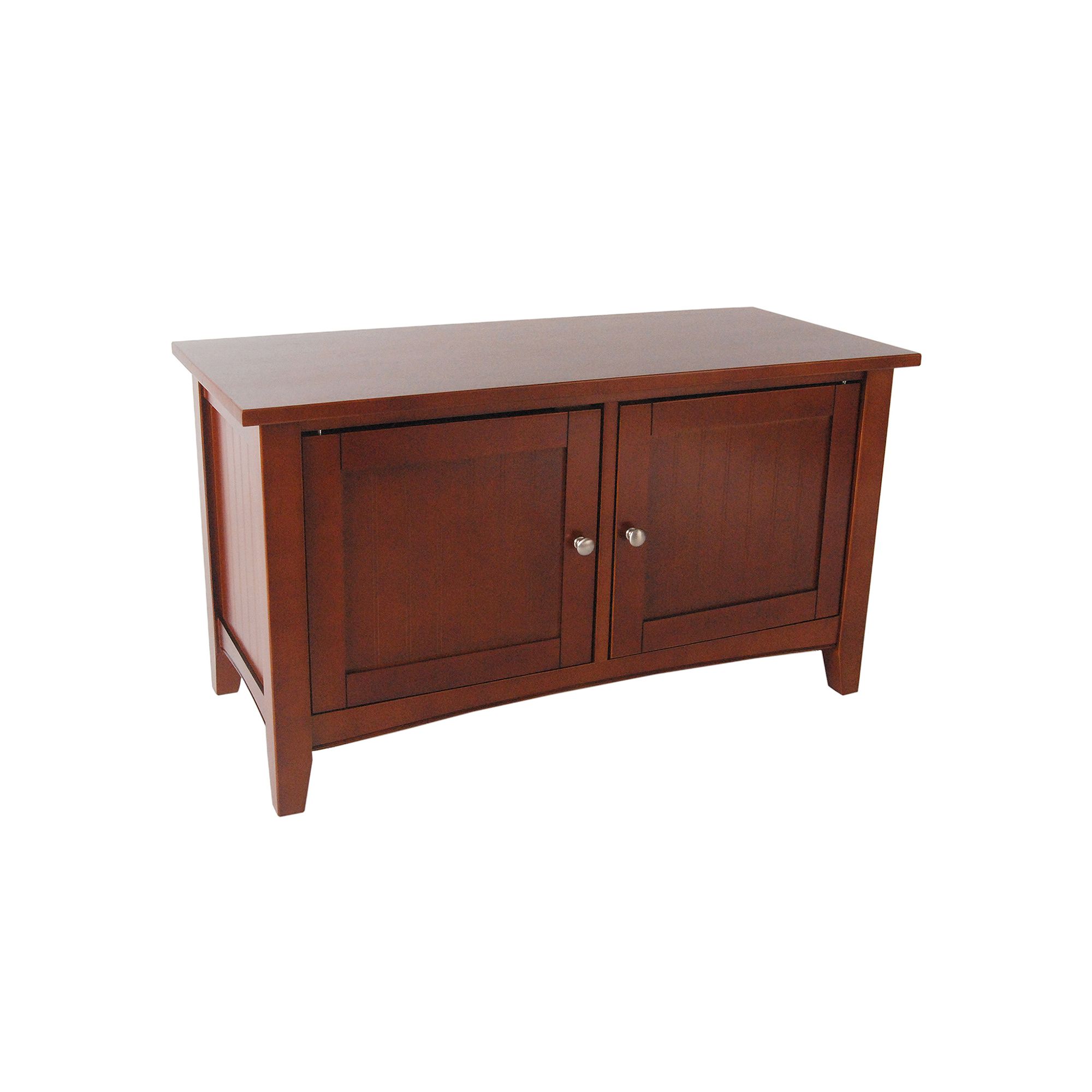 Alaterre Shaker Cottage 2-Compartment Storage Bench, Red