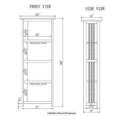 Alaterre Mission Tall Bookcase