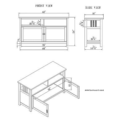 Alaterre Mission TV Stand