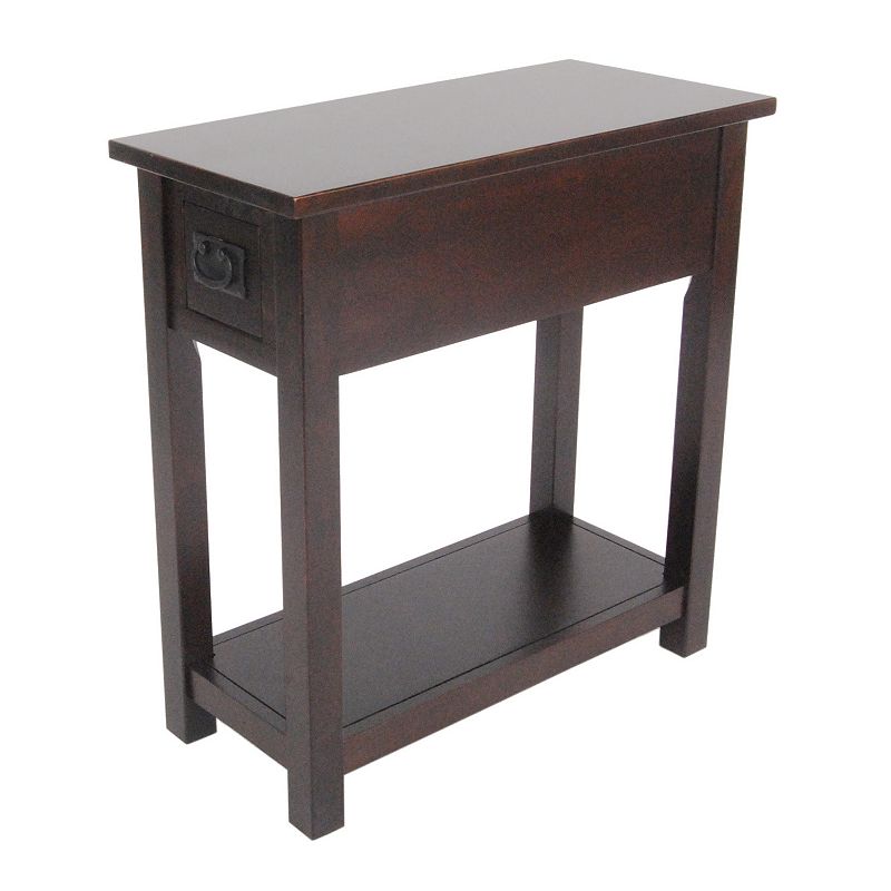 70098760 Alaterre Mission Chairside Table, Brown sku 70098760