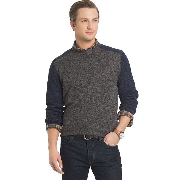 Men's Arrow Classic-Fit Colorblock Fleece Sweater