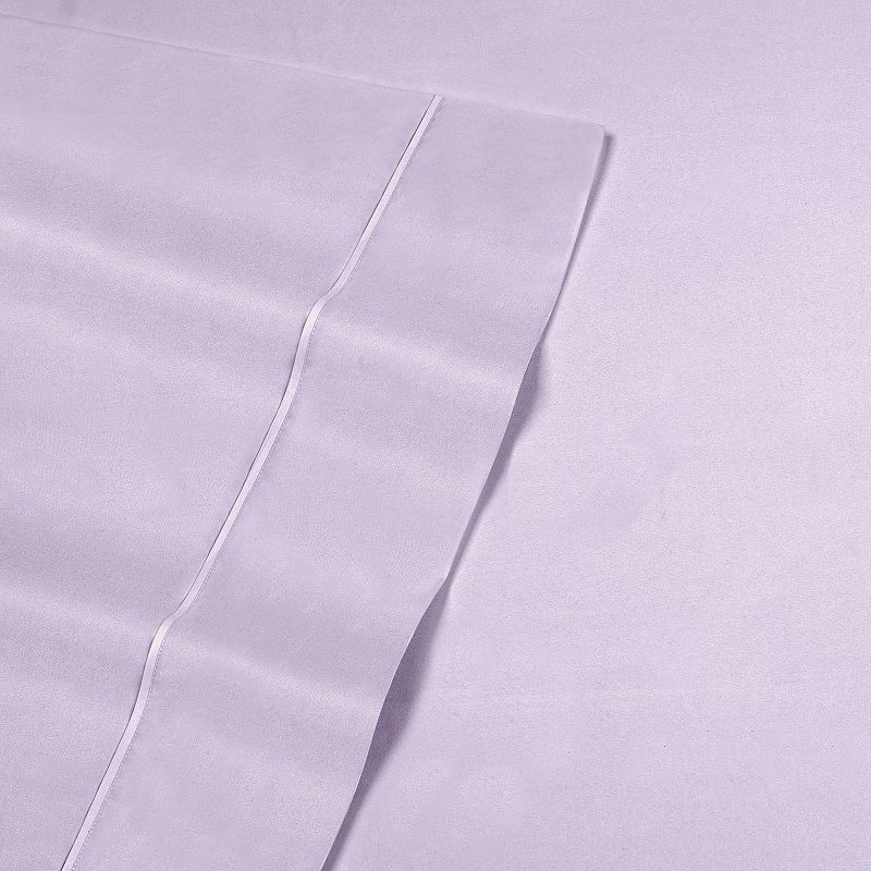 Swift Home Flat Microfiber Sheet, Purple, Full