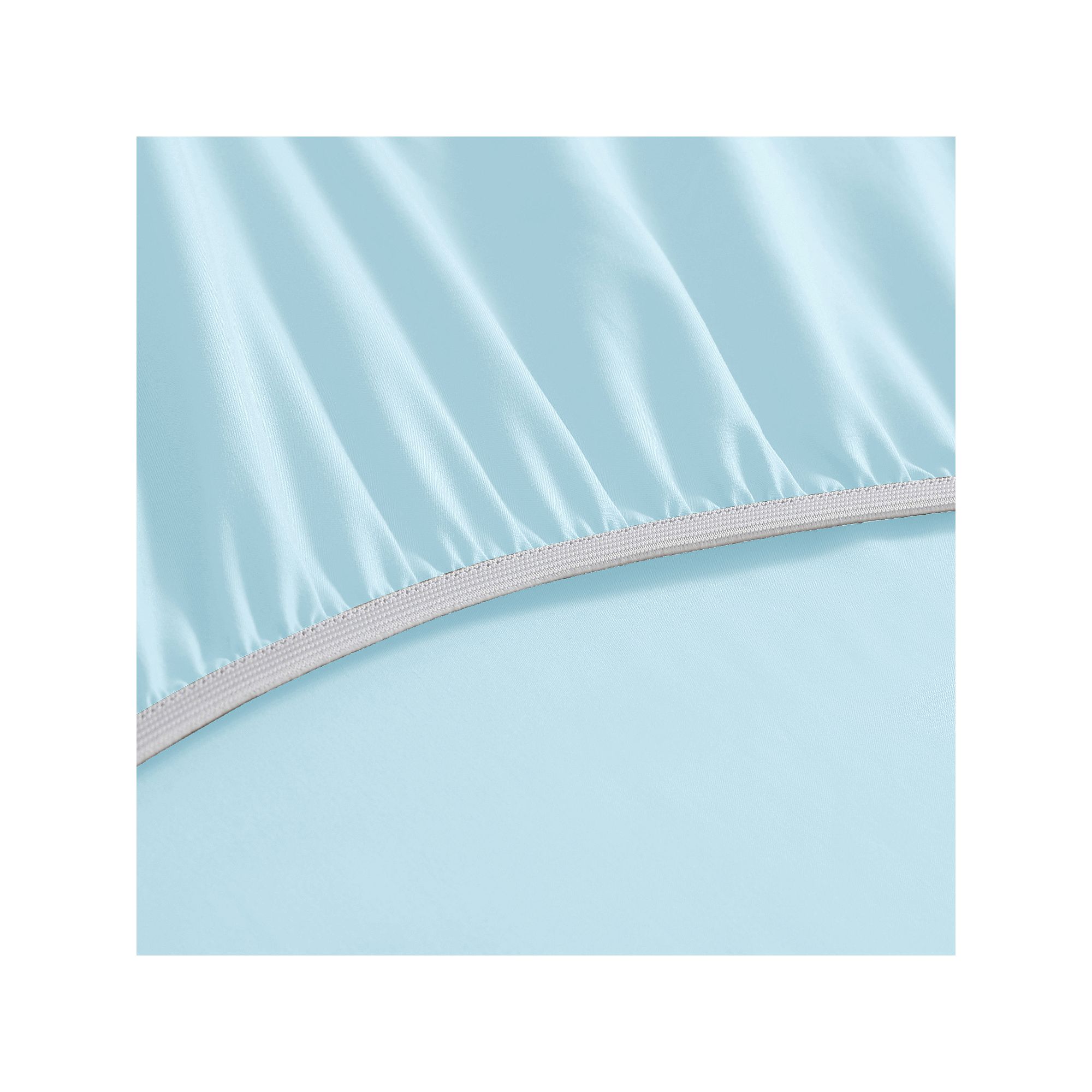 Swift Home Microfiber Fitted Sheet, Blue