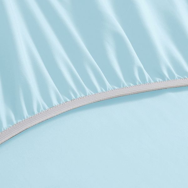 Swift Home  Double Brushed Microfiber 14" Standard Pocket Fitted Sheet Only - Secure Fit for 12"-16" Deep Mattress Aqua Queen