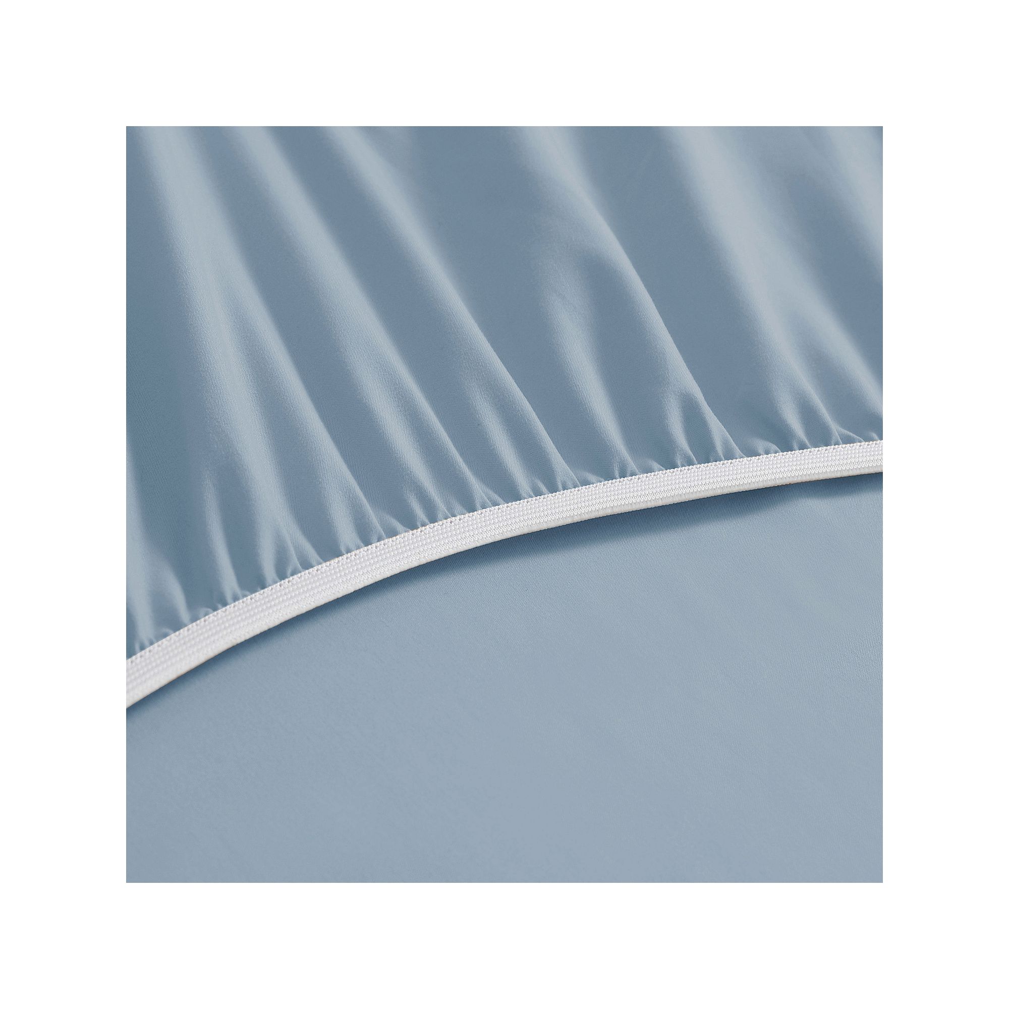 Swift Home Microfiber Fitted Sheet, Blue Fog