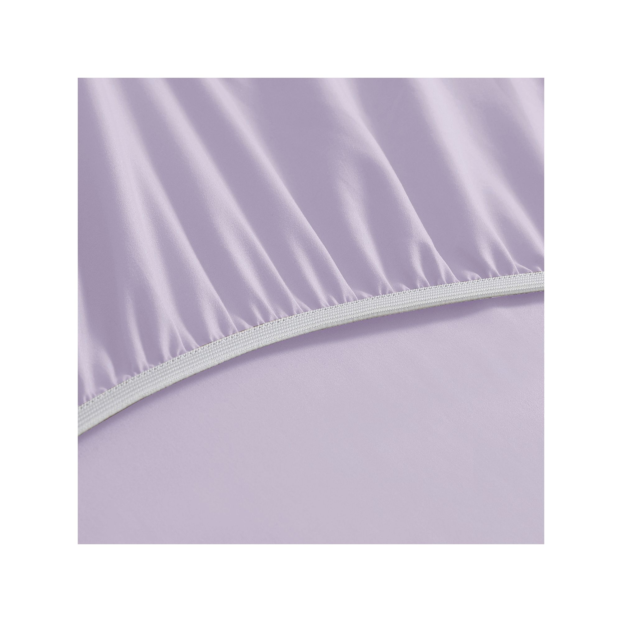 Swift Home Microfiber Fitted Sheet, Purple