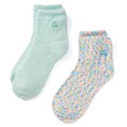 Earth Therapeutics 2-pk. Confetti & Solid Aloe Socks