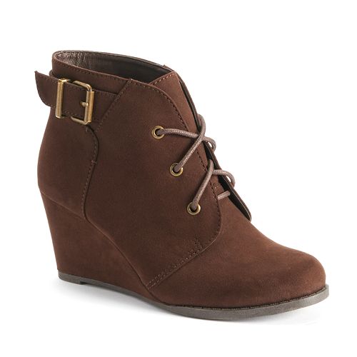 womens lace up wedge boots