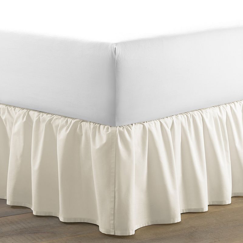 Laura Ashley Lifestyles Ruffled Bed Skirt, Natural, Queen