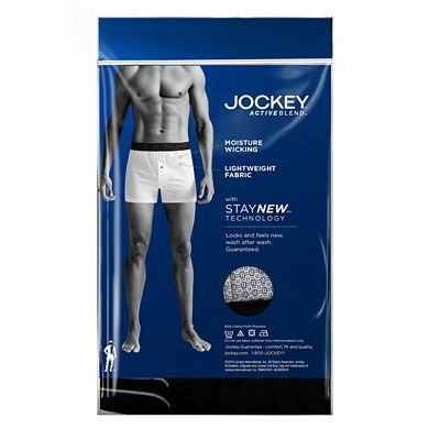 Men's Jockey 4-pack Active Blend Performance Knit Boxers