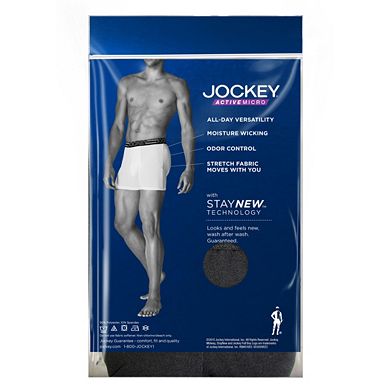 Men's Jockey 3-pack Active Microfiber Boxer Briefs