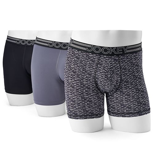 Men's Jockey 3Pack Active Microfiber Boxer Briefs