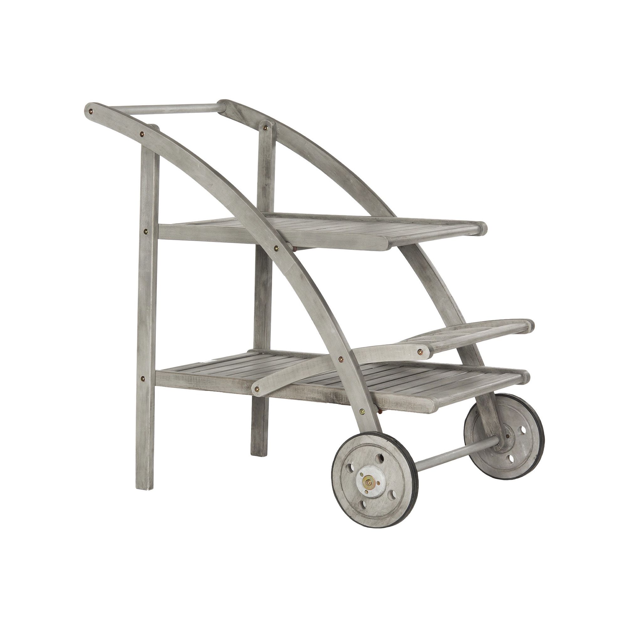 Safavieh Lodi Tea Bar Cart, Wash Beige